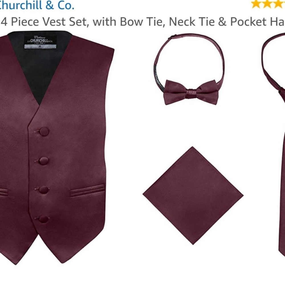 Boy's vest and tie set